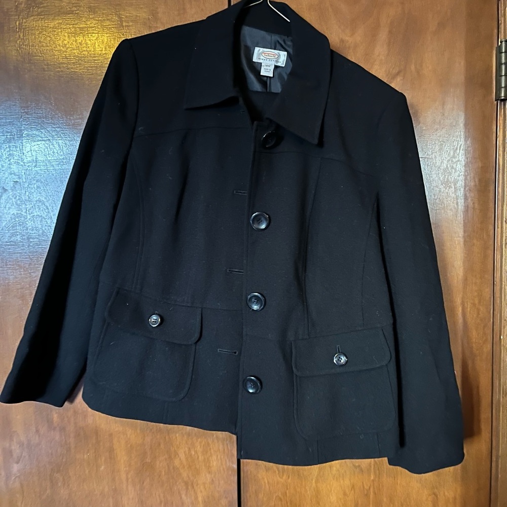 Wool, Black Pantsuit